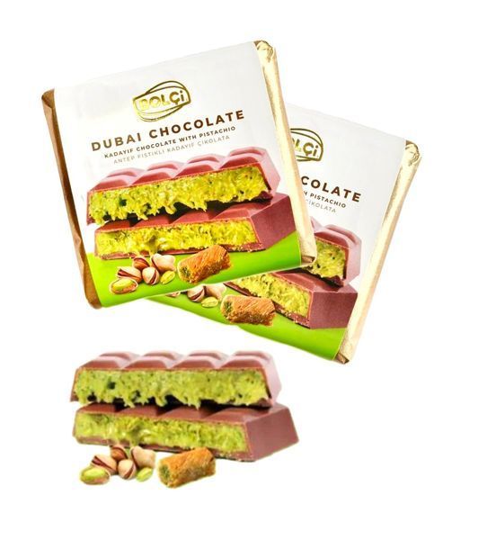 Дубайський шоколад з фісташкою Bolci Dubai Chocolate 100 г 00175 фото